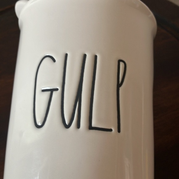 Rae Dunn: “Gulp” Ceramic Tumbler/Travel Mug - Picture 3 of 16
